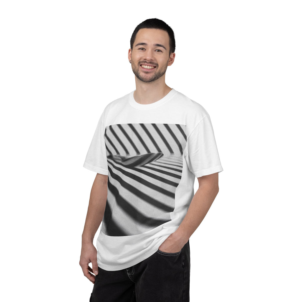 Abstract Stripes Printed Cotton Tee