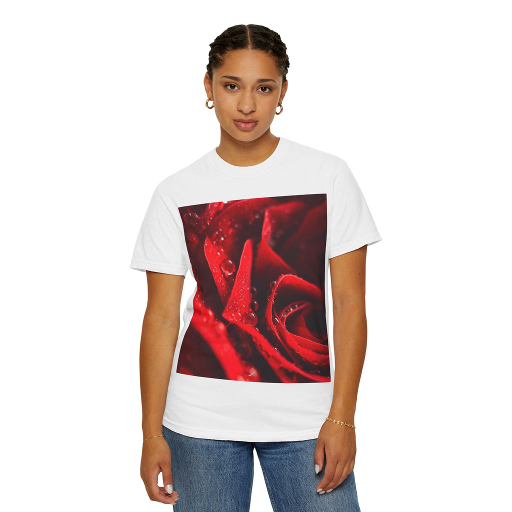 Red Rose Graphic Printed Tee