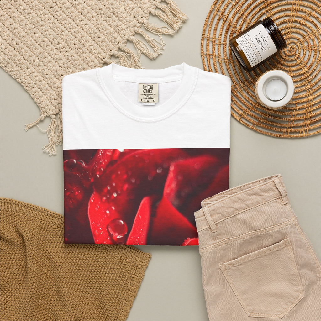 Red Rose Graphic Printed Tee