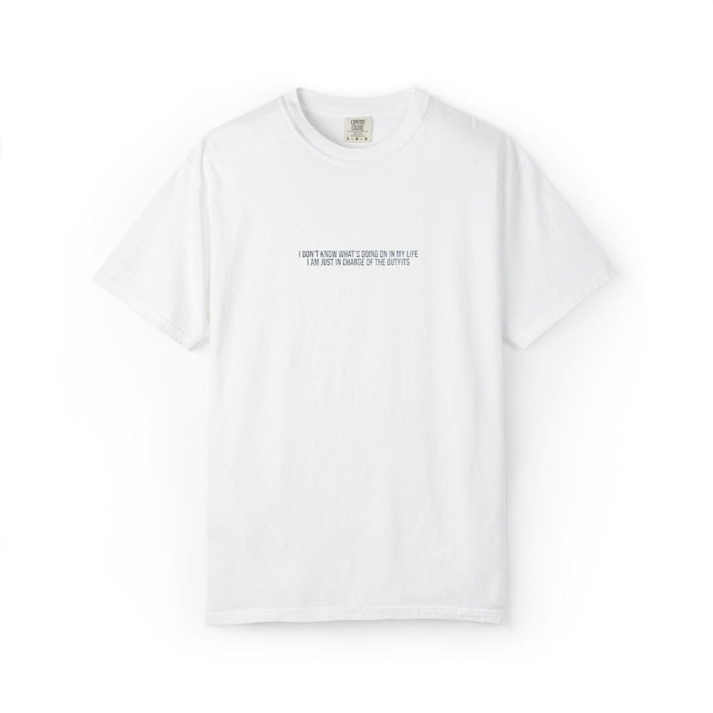 I'm just  in charge of the outfits - Embroidered Cotton Tee