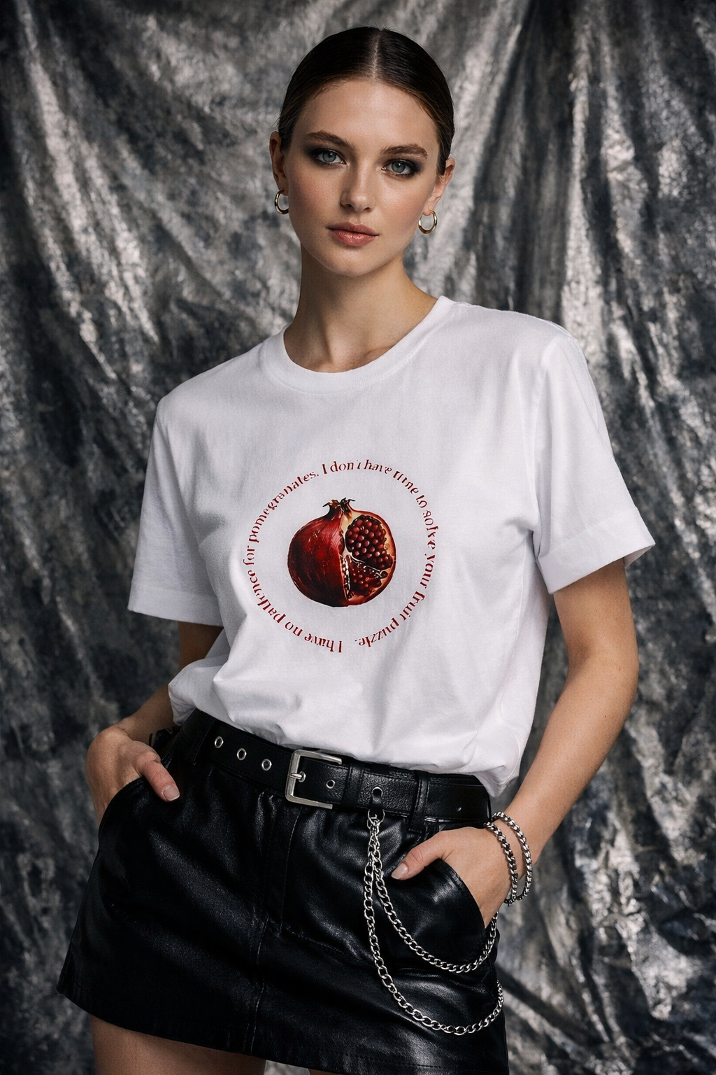 T-Shirt — Pomegranate why tho?