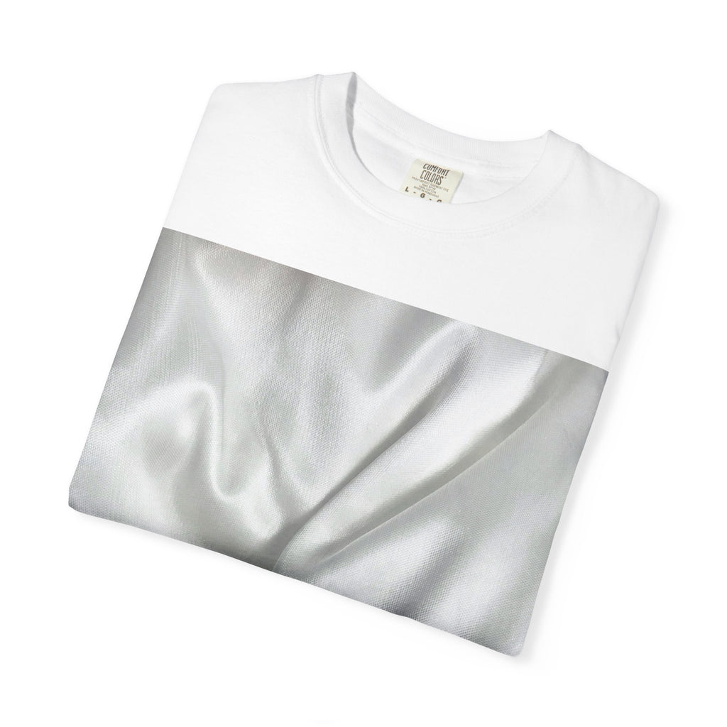 Shimmering Draped Fabric Graphic Tee