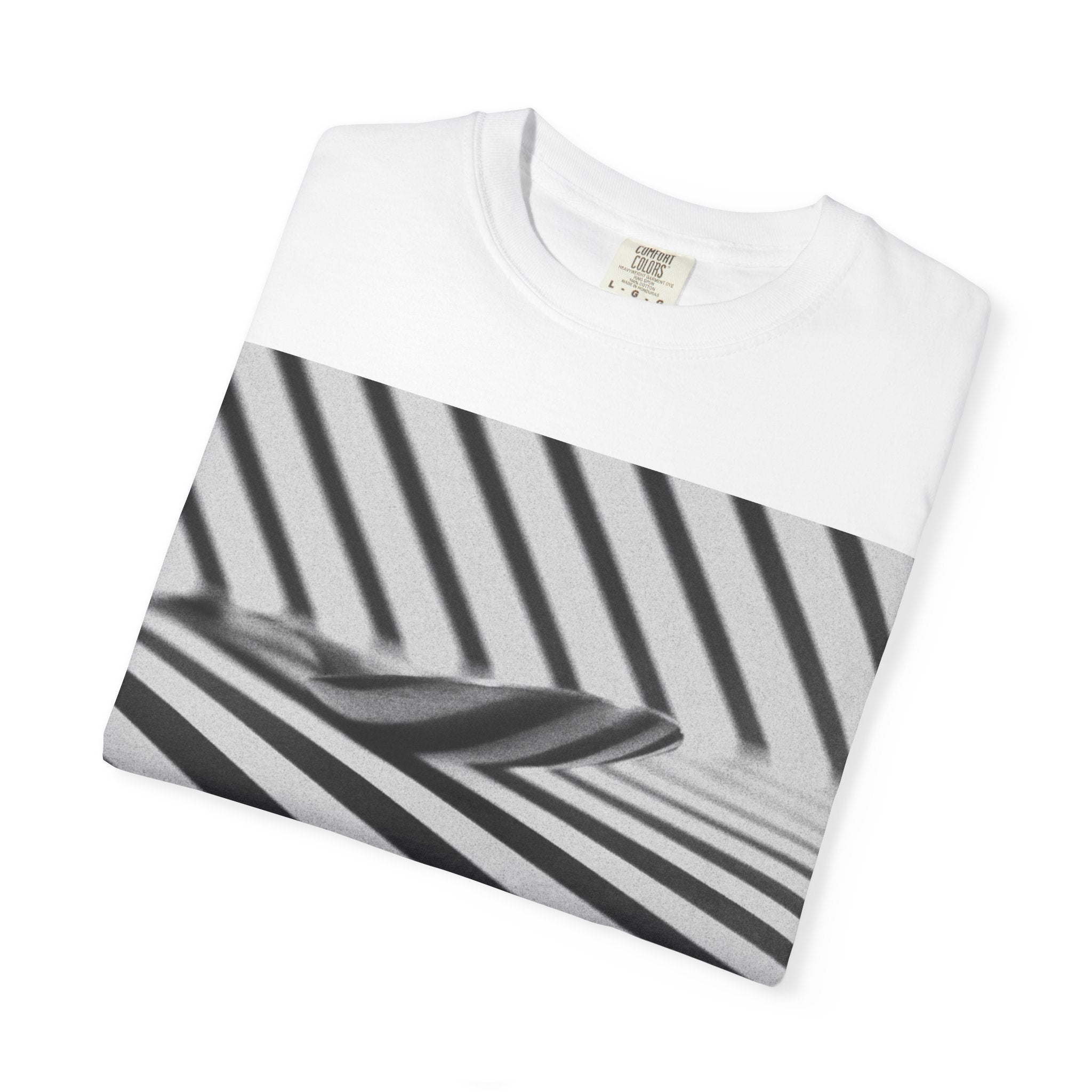 Abstract Stripes Printed Cotton Tee