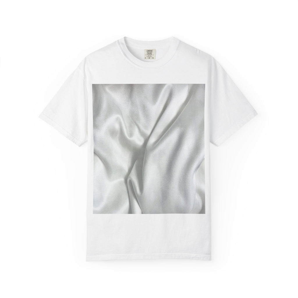 Shimmering Draped Fabric Graphic Tee